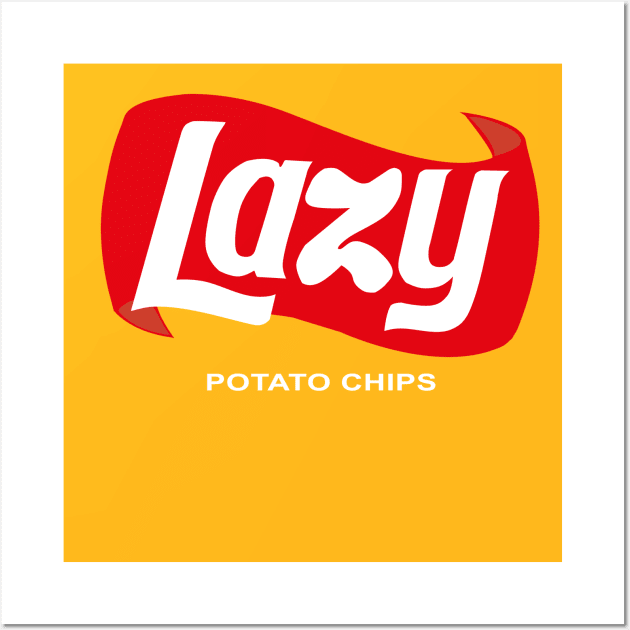 Lazy Potato Chips Wall Art by mohja